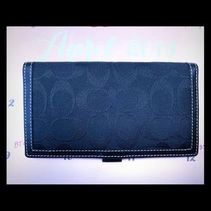Coach Checkbook Cover & Coach makeup bag